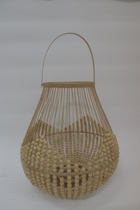 ที่ใส่เทียนหวายเป็นมิตรต่อสิ่งแวดล้อมแบบเวียดนามพร้อมที่จับตะกร้าสานอเนกประสงค์สำหรับตกแต่งบ้าน - Product Image 4