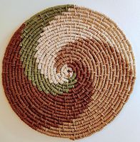 Sous-verres ronds modernes en osier écologiques résistants à la chaleur, taille personnalisée, fabriqués en Inde
