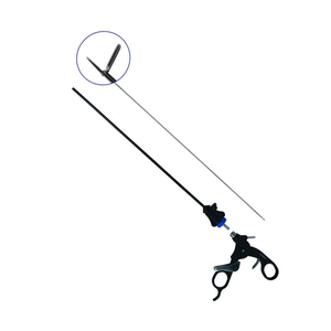 Instrument manuel laparoscopique à action simple, forceps fenestrés avec légers picots, alimentation manuelle, CE, Narham Enterprises - Product Image 1