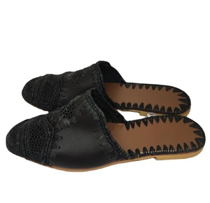 Moroccan Handmade <b>Shoes</b> Made of Natural Raffia Vegan Women Raffia Slipper for Beach Coustmized Natural Raffia slippers - Product Image 1