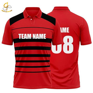 Camiseta de Cricket para Hombre, Estilo Casual, Corte Ajustado, Estampado a Todo Color, 100% Algodón, Manga Corta, Logotipo Personalizado - Product Image 1