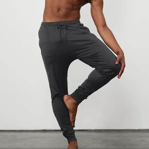 Pantalon de jogging décontracté pour homme, coupe droite, léger, taille élastique, polyester/coton, respirant, anti-plis, hiver, noir - Product Image 4