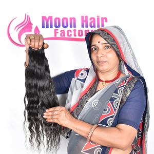 Increíble Producto 2025, Cabello Humano Moon Hair, Paquete de Cabello con Encaje Avanzado, Pelucas Onduladas, Cabello Virgen con Cutícula Alineada, Pelucas Crudas en Venta por Exportación - Product Image 2