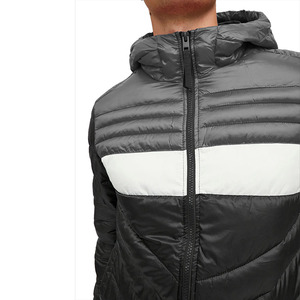 Best Selling Waterproof Puffer <b>Jackets</b> Men OEM/ODM Services Unique Design Canvas Fabric Stand Collar Winter <b>Pattern</b> - Product Image 4