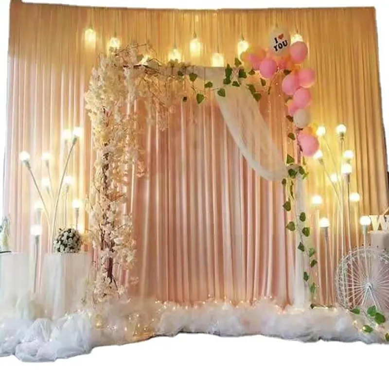 Pipe And Drape Backdrop Activity Chiffon Decoration Good Price Wedding Decoration Backdrop Drapes