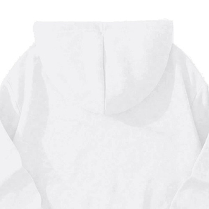 Sudadera con Capucha de Alta Calidad para Mujer, Blanca, de Felpa, Manga Larga, Estilo Corto, Hombros Caídos, Ropa Urbana, Transpirable, con Cremallera - Product Image 5