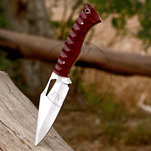 Cuchillo de Camping de Hoja Fija Hecho a Mano con Funda de Cuero, Uso Pesado, Etiqueta Privada OEM, Envío Directo, Afilado - Product Image 3