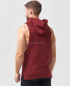 Débardeur de sport décontracté respirant de qualité supérieure, logo personnalisé, pull-over, débardeur de sport pour homme, sans manches, respirant, en coton, sweat-shirt de sport - Product Image 4