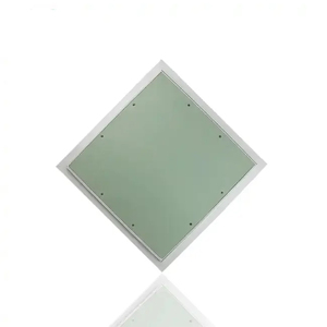 Prix de gros Panneau d'accès au plafond en aluminium revêtu de poudre blanche au design moderne 300mm x 300mm pour la maison Serrure de panneau de gypse MR - Product Image 1