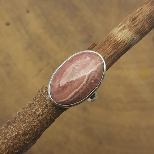 Élégante bague de fiançailles de mariage en argent massif 925 de qualité supérieure faite à la main Rhodochrosite naturelle diamant pierre bijoux fêtes - Product Image 6