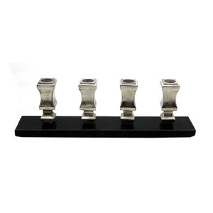 Newest Designed Iron and Marble <b>Advent</b> <b>Candle</b> Holder Matt Black PC Home & Christmas Party Lighting Decoration Handmade Bulk - Product Image 6