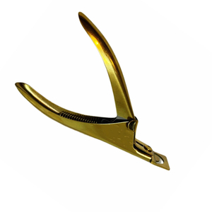Cortadores de punta de uñas chapados en oro completo, esmalte de espejo, cortaúñas de acero y Metal, cortadores de acrílico para uñas de tamaño cliente - Product Image 5