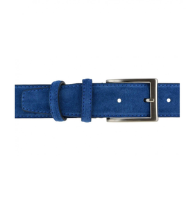 Handmade ý thiết kế chính hãng vành đai da thanh lịch màu xanh Avion vành đai Chất lượng cao 3.5cm/1.37in người đàn ông của thời trang 6PCS Hộp - Product Image 3