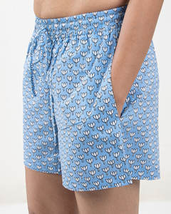 Ensemble de cordons d'été imprimés et cousus en pur coton de la meilleure qualité personnalisés pour femmes chemises avec short - Product Image 5