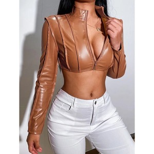 Chaquetas de Cuero Genuino para Mujer de Primera Calidad, Diseño Personalizado al por Mayor, Chaqueta de Cuero Real, Chaquetas de Mujer, Fabricante de Moda - Product Image 6