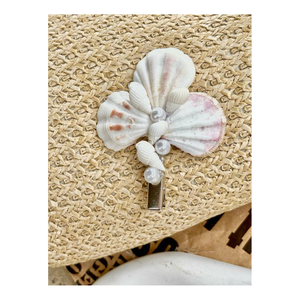 Pinza de pelo de concha marina hecha a mano artesanal, accesorios auténticos de concha de océano para mujeres, piezas únicas de verano para coleccionistas - Product Image 6