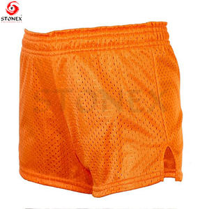 Mini pantalones cortos deportivos de malla con muesca en V, malla de poliéster, ropa de verano de alta calidad, pantalones cortos de malla a la moda - Product Image 2