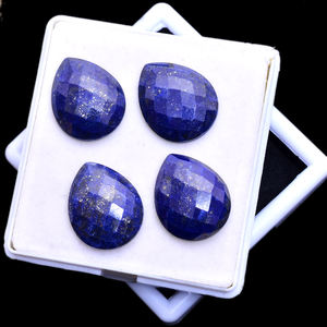 Lapislázuli Natural 22x18mm pera Rosecut piedra preciosa 15 Cts Iroc ventas alta calidad piedra suelta Afgani lapislázuli pera facetado cabina - Product Image 1