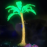 Outdoor 3D Beleuchtete Weihnachtsbaum-Skulptur Metallrahmen Motivbeleuchtung für Kommerzielle Winterfest-Gartendekoration