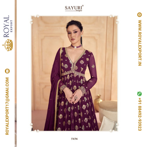 Nouvelle collection de costumes Anarkali de belle conception en gros par Royal Export Surat - Product Image 5