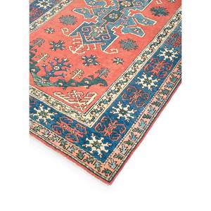 Alfombra de Lana Anudada a Mano Nuray Pae-1213, Diseño Geométrico Rojo y Naranja, Alfombra Grande para Decoración de Sala de Estar, 9x12 - Product Image 2