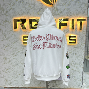 Nouveau sweat à capuche à fermeture éclair de qualité supérieure très demandé imprimé en relief fabriqué en usine à prix avantageux sweats à capuche pour hommes sweats à capuche pour hommes - Product Image 3