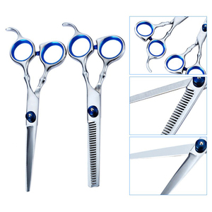 Ciseaux de coupe de cheveux professionnels de 6 pouces avec lame droite tranchante en acier inoxydable nouveau japon 440C pour outil de coiffure de beauté - Product Image 2