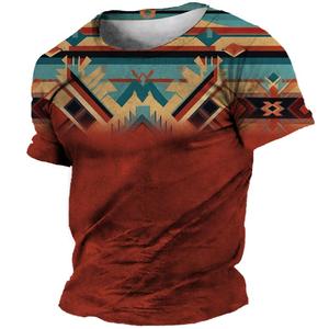 Vêtements africains pour hommes Dashiki T Shirt Traditional Wear Clothing Short Sleeve Casual Retro Streetwear Vintage Ethnic Style 2025 - Product Image 4