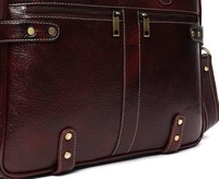 Tas Selempang Laptop Kulit Asli Berkualitas Tinggi Ringan 15.6 Inch Unisex Resleting Poliester