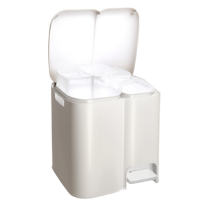 Poubelle à déchets triés (39x32,5x41cm) Patty 2 AURORA Blanc 8105205112 - Product Image 2