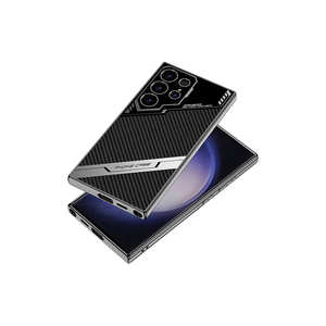 Funda Protectora de Silicona con Diseño de Fibra de Carbono para Samsung Galaxy S23 Ultra, Protección para la Cámara, Color Negro - Product Image 2