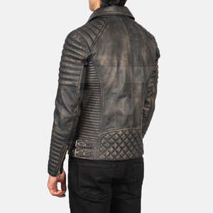 Chaqueta de Cuero Casual de Alta Calidad para Hombre, Hecha a Medida en Pakistán, con Cierre, Cuello Alto de Lona, Exterior de Poliéster, para Invierno - Product Image 2