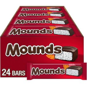 MOUNDS Coconut and Dark Chocolate'y Candy <b>Bars</b>, 1.75 oz (24 Count) - Product Image 4