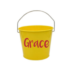 Pots à fleurs décoratifs avec poignée, design en relief, pour la décoration du salon, décoration intérieure et extérieure, vase à fleurs galvanisé - Product Image 3