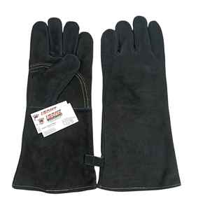 35 Cm Gants de Soudage Tig Vache Daim Cuir Véritable Ignifuge Antidérapant Résistant à la Chaleur Anti-Impact Double Paume Renforcée - Product Image 4