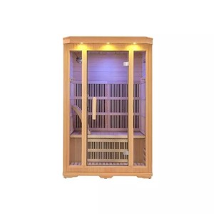 DIY FIR Sauna Kit 2-Sitzer Carbon Tech 360 ° Heizung 2,5 cm Holzplatten Kostenlose Installation anleitung - Product Image 2