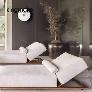 Sân vườn khách sạn ngoài trời rắn gỗ không thấm nước hồ bơi Ghế hồ bơi ghế tắm nắng sân vườn ghế phơi nắng giường ngủ ngoài trời giường - Product Image 1