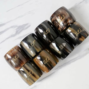 Porte-serviettes en corne de buffle, forme ronde, porte-serviettes pour hôtels de luxe, restaurants et tables de mariage, haute qualité - Product Image 1