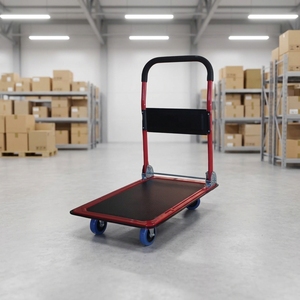 Carro <span class=keywords><strong>de</strong></span> Plataforma para Logística <span class=keywords><strong>de</strong></span> Almacén y Supermercado, Capacidad <span class=keywords><strong>de</strong></span> Carga <span class=keywords><strong>de</strong></span> 150 kg, Plegable, con Cuatro Ruedas, Carro <span class=keywords><strong>de</strong></span> <span class=keywords><strong>Mano</strong></span> Plano - Product Image 1