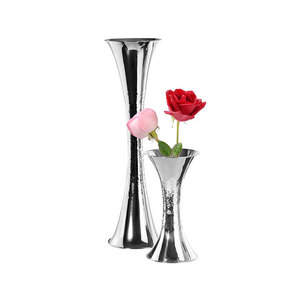 Nouveauté, vase à fleurs arrondi en métal design, articles de décoration pour les fêtes, pot de fleurs en métal au design élégant - Product Image 4