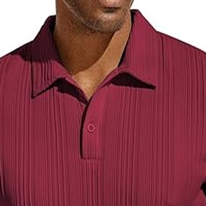 Polo d'été à manches courtes de couleur unie à la mode pour hommes, style de commerce extérieur par robe de sport - Product Image 2