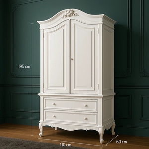 영국 유아용 가구용 인도네시아산 수제 마호가니 원목 <span class=keywords><strong>2</strong></span>도어 옷장 - Product Image 1