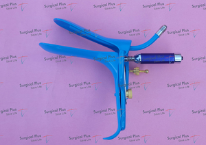 Espéculo Vaginal Graves con Fuente de Luz, Tallas S, M, L, Recubrimiento de Nailon Azul, Ginecología - Product Image 6