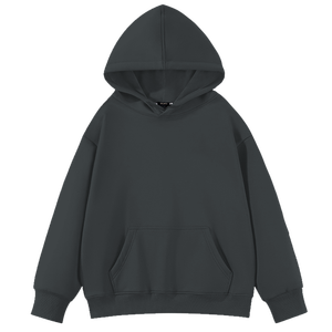 Pull-over rouge uni avec logo personnalisé Pull-over Sweat-shirts à capuche pour femmes - Product Image 2