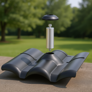 Système de fixation solaire Pegasus W-Tile avec poteau et bouchon EPDM - 1 pièce - Product Image 3