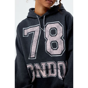 Wholesale High Quality OW 100% Cotton Terry Pullover Hoodie Men's and Women's Hoodies Oversized Thick Hoodie - Product Image 2