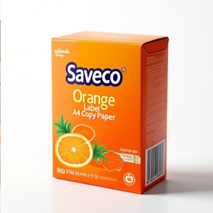Saveco Orange Label <b>A4</b> <b>Copy</b> <b>Paper</b> 80g 500 Sheets ISO 70 Brightness - Product Image 2