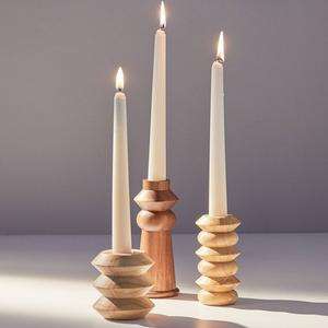 Rustic Wooden <b>Candle</b> Holders Suppliers for Festive Decor - Product Image 3