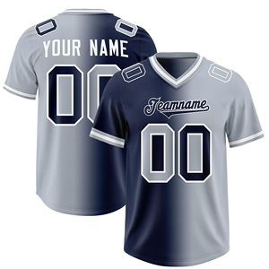 Custom red <b>black</b> split gradient football jersey personalized name number v neck breathable sublimated team uniform top - Product Image 6