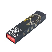 Boîte cadeau magnétique en carton avec logo estampé à chaud, insert en mousse EVA, forme de livre, boîte à bijoux noire à rabat magnétique
